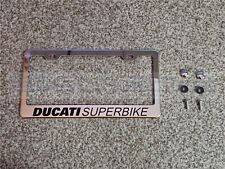Ducati Superbike Chrome Stainless Steel US/Canada License Plate Frame picture