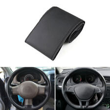 38cm Black Leather Steering Wheel Trim Fit For BMW 3 4 5  Series X1 X3 X4 X5 X6 picture
