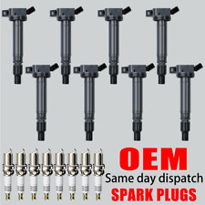 8X Ignition Coil & Spark plug For LS460 GX460 LS600h Toyota Sequoia Tundra UF507 picture