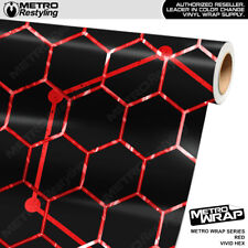 Metro Wrap Vivid Hex Red Premium Vinyl Film picture