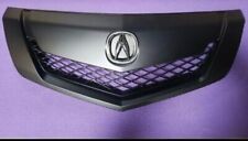 Fit NEW Acura TL 2009 2010 2011 Grill Grille 3in1 factory style Black W/ Emblem picture