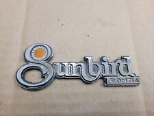 Pontiac OEM Sunbird Metal Rear Trunk Emblem Badge Logo Nameplate Name Insignia picture