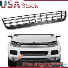 Fit For VW Touareg 2011-14 Front Bumper Lower Center Grill Grille Black / Chrome picture