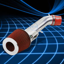 For 98-00 Lexus GS300 3.0 Silver Polished Short Ram Cold Air Intake+Red Filter picture