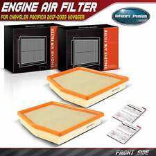 2Pcs Engine Air Filter for Chrysler Pacifica 2017-2023 Voyager 2020-2023 V6 3.6L picture