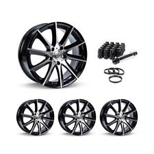 Wheel Rims Set with Black Lug Nuts Kit for 00-02 Chevrolet Prizm P819568 15 inch picture