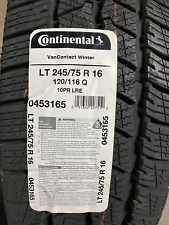 4 New LT 245 75 16 LRE 10 Ply Continental Van Contact Winter Snow Tires picture