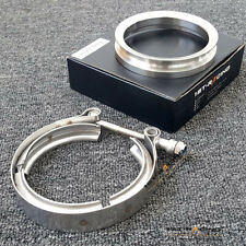 4'' T4 Flanged Turbo Exhaust V-Band Flange+Clamp For S200 S200-SXE S300 S200SX picture
