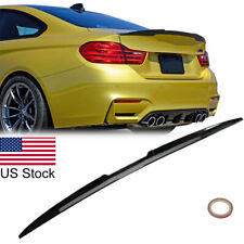 For BMW E46 E90 325i 335i 330i M3 Rear Trunk Spoiler Wing Black Sporty Ducktail picture