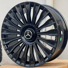 20'' Maybach Style Wheels fit S550 CLS Bentley E350 Tires GLC Gloss Black Rims picture