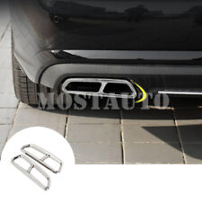 For Audi A6 S6 Rear Exhaust Muffler Tail Pipe Cover 2pcs  2015-2018 picture