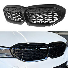 Front Kidney Grill Grille for BMW G20 G21 330i M340i 2019-22 Gloss Black Diamond picture