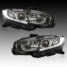 For Honda Civic 2016-2021 Halogen Headlight Headlamp W/LED LEFT&RIGHT W/O Bulbs picture