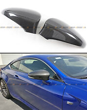 FOR 2013-2020 LEXUS GS350 GS450H GSF ADD-ON CARBON FIBER SIDE MIRROR COVER CAPS picture