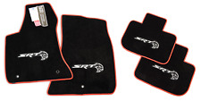 Hellcat Logo Dodge Charger SRT HELLCAT Floor Mats Red Trim 4pc Premium32 Instock picture