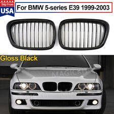 Front Kidney Grille Gloss Black For 1999-2003 BMW E39 5 Series 528i 525i 540i picture