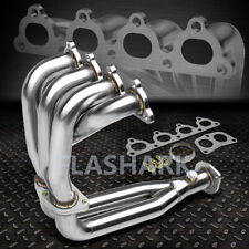 FLASHARK FOR 88-00 HONDA CIVIC CRX DEL SOL D-SERIES l4 STAINLESS HEADER EXHAUST picture