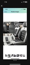 Car Seat Cover Ford F-150 Lightning 2023, Waterproof, breathable (grey White) picture