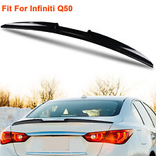 For Infiniti Q45 Q50 Q60 Q70 Sedan Coupe Rear Trunk Spoiler Wing Glossy Black picture