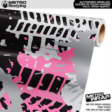 Metro Wrap Tire Splatter Pink Tiger Premium Vinyl Film picture