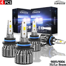 For Chevy Celebrity Wagon 1990 LED Headlight 9005 9006 High/Low Beam Bulbs 6500K picture