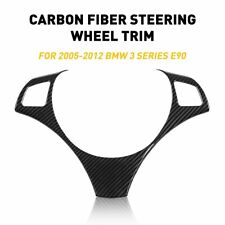Steering Wheel Frame Cover Decor Trim For BMW 3Series E90 E92 05-12 Carbon Fiber picture