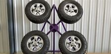 01 TOYOTA LAND CRUISER J100 16X8 ALLOY WHEEL RIM SET OF 4 WITH TIRES SILVER picture