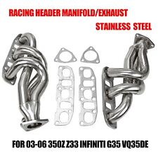 FOR 03-06 350Z Z33 INFINITI G35 VQ35DE STAINLESS RACING HEADER MANIFOLD/EXHAUST picture
