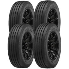 (QTY 4) 275/80R22.5 Goodyear G670 RV 149L Load Range H Black Wall Tires picture