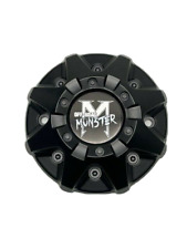 Monster Off-Road Matte Black Wheel Center Cap C-224-3 LG13109-80 picture