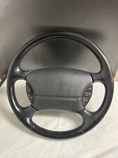 1993-1998 Lincoln Mark VIII Leather Steering Wheel Black picture