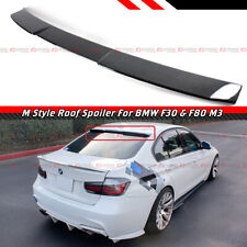 FOR 2014-2019 BMW F80 M3 / F30 3 SERIES V2 CARBON FIBER REAR ROOF WINDOW SPOILER picture