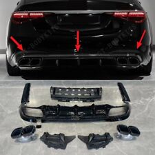 Rear Diffuser With Exhaust Tips for Mercedes Benz S Class W223 S63 AMG S580 picture