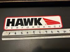 HAWK PERFORMANCE BLACK  RED STICKER 10X2.5 picture