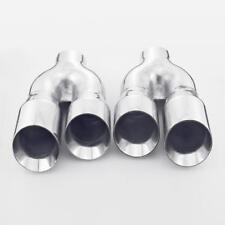 2PCS Dual Twin angle-cut 304 Stainless Steel exhaust tip for Camaro Trans Am picture