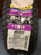1 New 20 x 8.00 - 8 Advance TF919 Lawn & Garden 4 Ply NHS Turf Tire picture