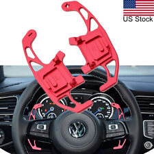 For VW Golf GTI MK7 DSG 2015-2022 2x Red Steering Wheel Paddle Shifter Extension picture