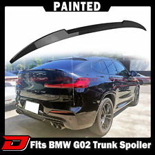  19-24 Fit BMW X4 G02 5D SUV DTO Rear Trunk Boot Spoiler Painted Black picture
