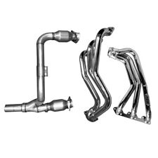Fits 07-11 Wrangler 3.8L 1-5/8 Long Tube Exhaust Headers Y Pipe w/Catalytic-4050 picture