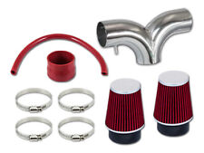 Red Short Ram Dual Twin Air Intake Kit For 05-10 Jeep Grand Cherokee Commander picture