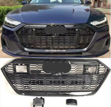For 2019- 2022 Audi A7 S7 RS7 Front bumper Honeycomb MESH grill Grille +Acc picture