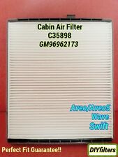 C35898 Cabin Air Filter 2004-17 AVEO 2007-11 AVEO5 2009-10 Pontiac G3 GM96962173 picture
