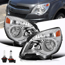 For 2010-2015 Chevy Equinox LS / LT Halogen Chrome Headlights Lamp LH+RH w/ bulb picture
