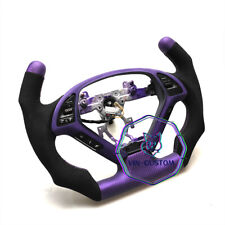 PURPLE CARBON FIBER Steering Wheel FOR INFINITI g37g25 G37X F1 CUT OFF STYLE picture