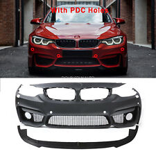 M4 Style Front Bumper  with PDC For BMW F32 F33 F36 4 SERIES 14-19 w/o fog light picture