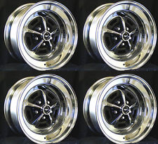 New Mustang Magnum 500 Wheels 15x7 Set of Complete W/ Caps and Lug Nuts 15