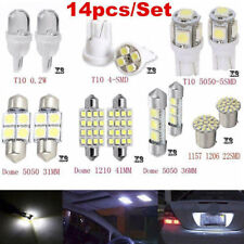 14x Car Interior Package Map Dome License Plate Mixed LED Light Accessories Kits picture