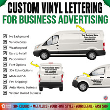 Custom Vinyl Lettering For Business Name Advertising Store Windows Truck Trailer picture