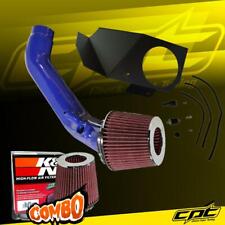 For 14-16 BMW 435i F32/F33 2dr/Convertible 3.0L Blue Cold Air Intake +K&N Filter picture