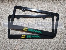 Ayrton Senna License Plate Frame Racing Brazil NSX Type R 2 colors - Pair picture